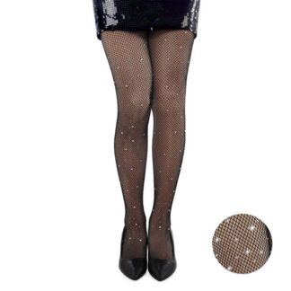 Collants Rede com Brilhantes Adulto