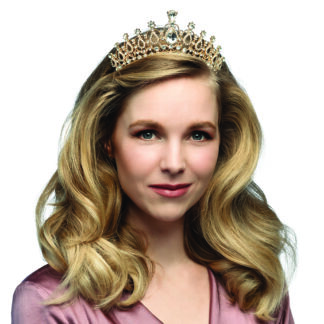 Tiara com Pedras Dourado