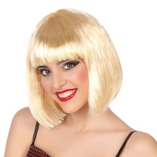 Peruca Curta Franja Loura