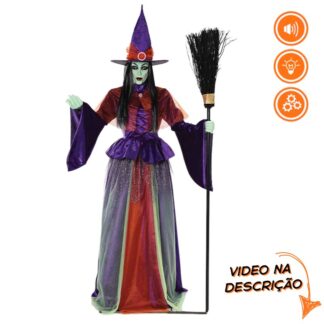 Boneco Bruxa Cintilante Animatronic