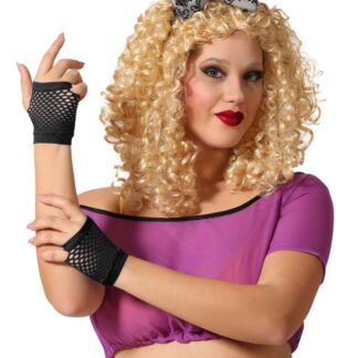 Luvas Rede Curtas Preto