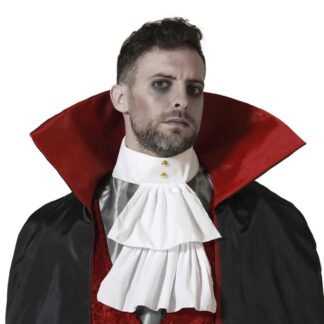 Jabot Branco com Pérolas