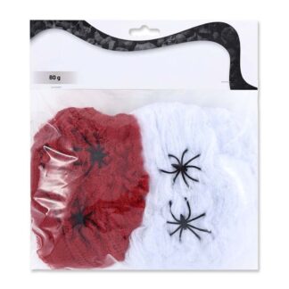 Teia Aranha Branco/Vermelho 80g