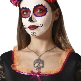 Colar Caveira Morte Mexicana