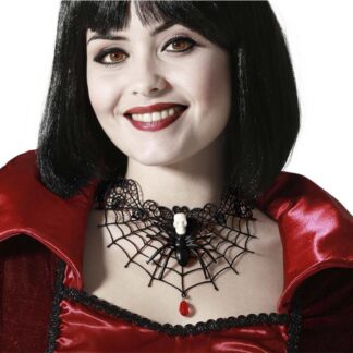 Colar Renda com Aranha