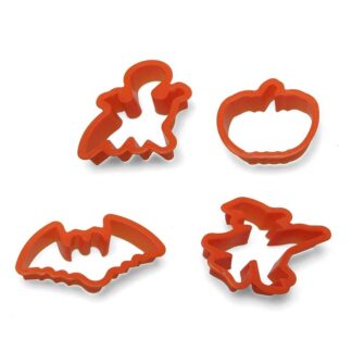 4 Cortadores de Bolachas Laranja