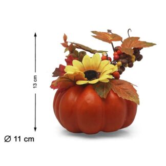 Abóbora Laranja com Flores