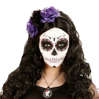 Bandolete Rosas Preto_Roxo