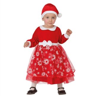 Fato Mãe Natal com Flocos Neve