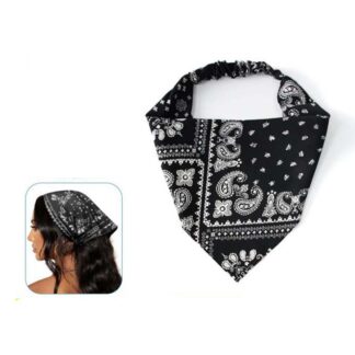 Lenço Cowboy Preto com Elástico