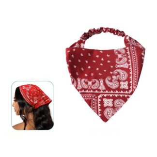 Lenço Cowboy Vermelho com Elástico