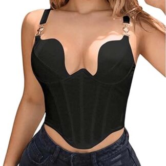 Top com Decote Preto