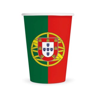 8 Copos Papel 210ml Portugal