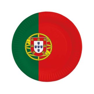 8 Pratos Papel 23cm Portugal