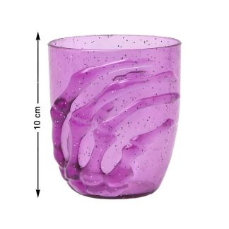Copo Halloween Mão Esqueleto Roxo