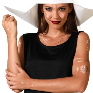 Tatuagens Freira Dourado/Prateado